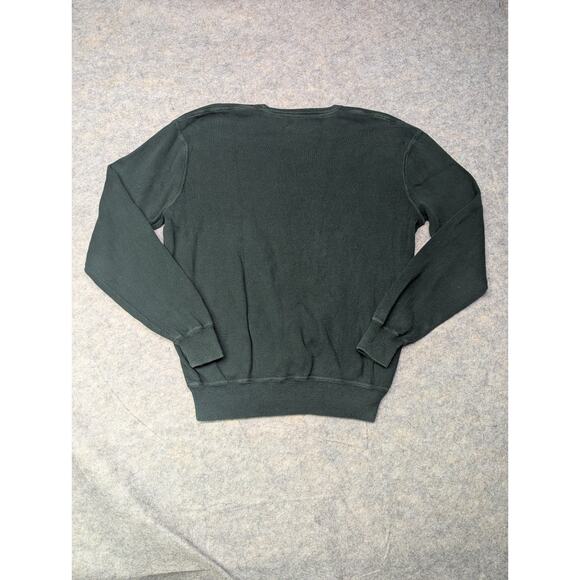 Vintage Polo Ralph Lauren Green Sweater Medium Pony Outdoors Classic Preppy - Picture 7 of 7